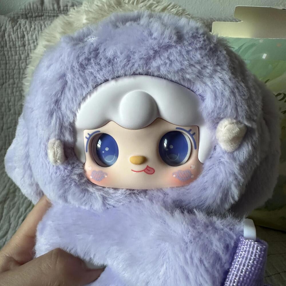 Yooki V8 Plush Coin Purse Plush Blind Box Confirmed Wind Chime Bunny (Purple)